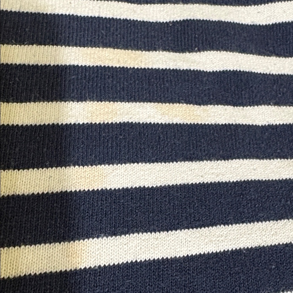 Saint James Navy and White Striped Long Sleeve Tee - Picture 10 of 10